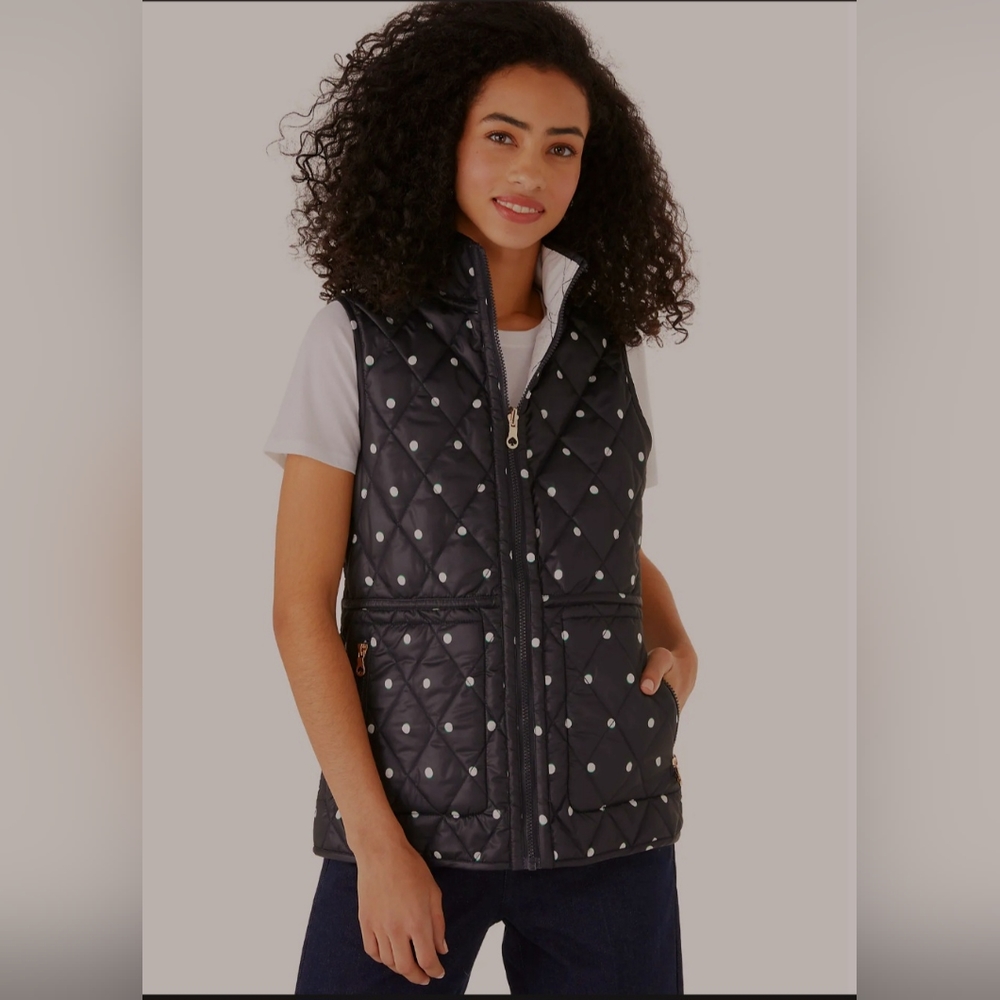 Kate Spade~ Womans Reversable Vest Size XL